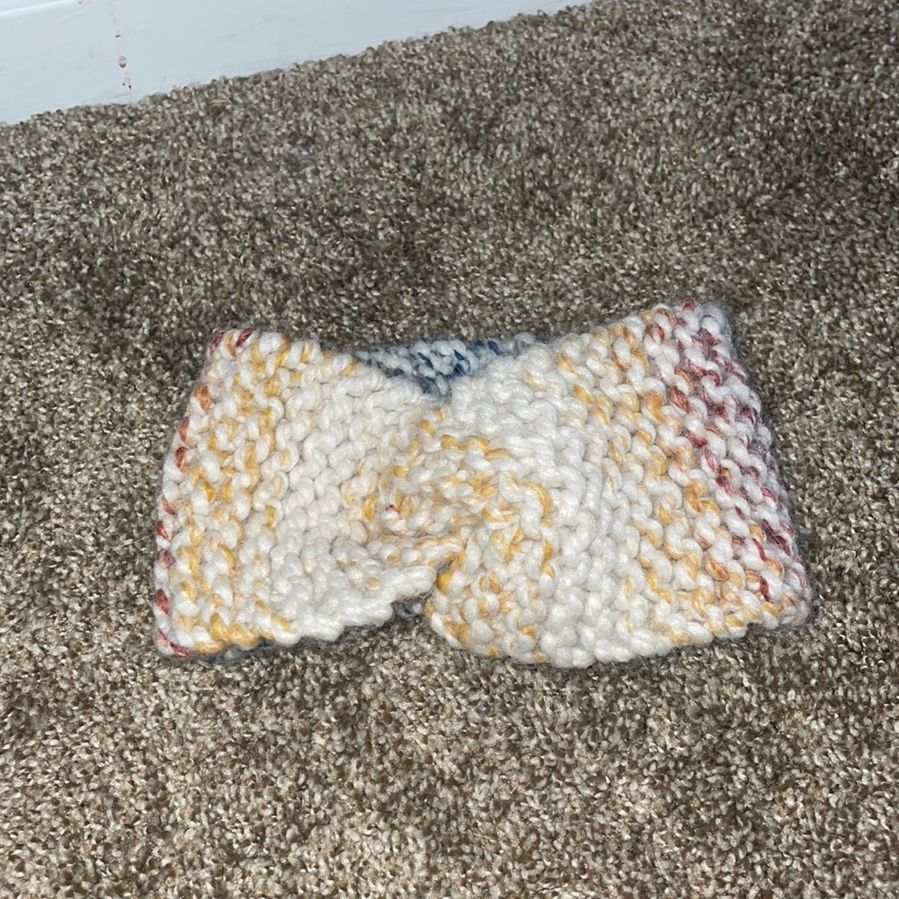 A crochet headband